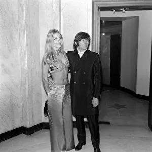 Sharon Tate and her husband Roman Polanski at the film premier reception at Claridges of