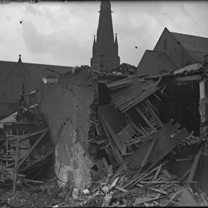 The shattered remains of W. H. Smart in Wrentham Street, Birmingham following the air raid