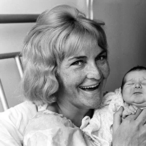 Sheila Hancock July 1964 Actress aged 29 years old Pictured with new born baby