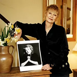 Sheila Hughes the mother of British actress Emily Lloyd in her flat in west London