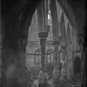 The shell of the Redland Park Methodist Church after the Luftwaffes raids on Bristol