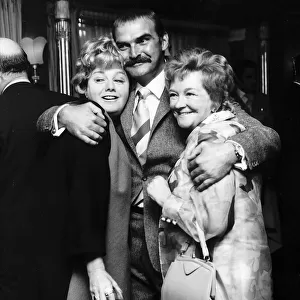 Shelley Winters actress at party with Beryl Reid and Stanley Baker