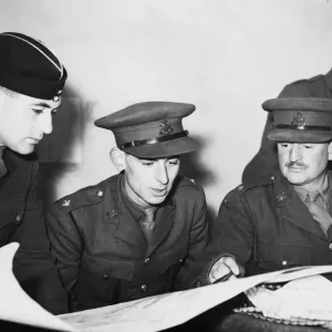 Print of The Sherwood Foresters in the B.E.F. forward areas, May 1940