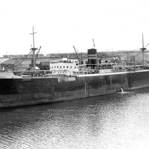 The ship Hoperange at Blyth Harbour The ship Hoperange at Blyth Harbour
