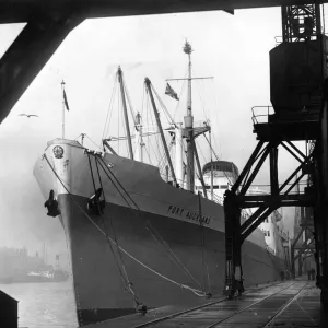 Ship the Port Auckland at a North East dockside Ship the Port Auckland at a North East dockside