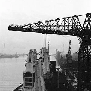 Shipbuilding at Smiths Dock. Middlesbrough, North Yorkshire. 1972