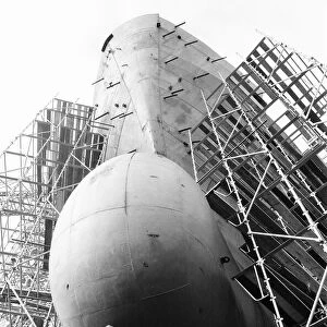 Shipbuilding Yard, Glasgow, Scotland, 6th March 1971. Face of Britain 1971 Feature