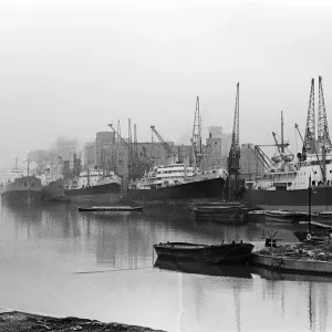Ships in Victoria Dock pool of London, 21st November 1964 Ships in Victoria Dock pool of London, 21st November 1964