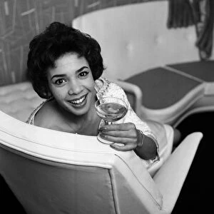 Shirley Bassey in her new house in central London, where she held a house warming party