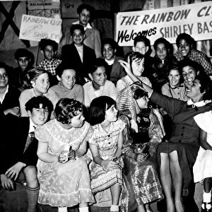 Shirley Bassey sings to members of the Bute Street Rainbow Club who welcomed her to