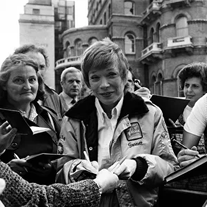 Shirley MacLaine arrives at the BBC to promote her new book Out on a Limb
