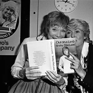 Shirley MacLaine at the BBC to appear on the Gloria Hunniford programme with her new book