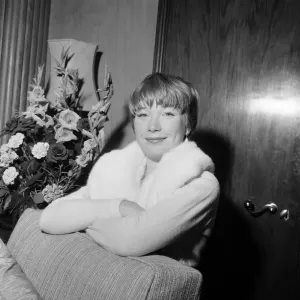 Shirley MacLaine, pictured in her room at Claridges Hotel in London