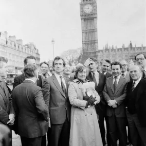 Shirley Williams returns to the House of Commons as the first MP elected for the Social