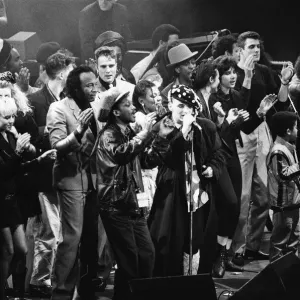 Shirlie Holliman, Boy George and Meat Loaf performing at the Stand by Me Shirlie Holliman, Boy George and Meat Loaf performing at the Stand by Me