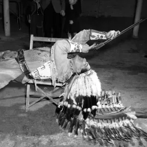 Shooting Act - Bingley Hall Circus - January 1952 Chief Eagle Eye
