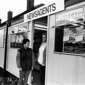 Print of Shop Assistants at Port Clarence Newsagents, 1989 Print of Shop Assistants at Port Clarence Newsagents, 1989