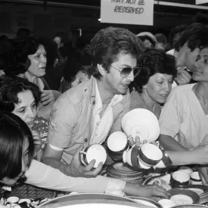 Shoppers in the china department at Harrods during the sale. 15th July 1979 Shoppers in the china department at Harrods during the sale. 15th July 1979