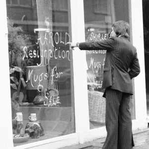 Shoppers in Crawford Street, Marylebone, London looks at the window display of Briglin Shoppers in Crawford Street, Marylebone, London looks at the window display of Briglin