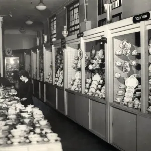 Shopping lewiss store china department argyle street Glasgow 1956 Shopping lewiss store china department argyle street Glasgow 1956