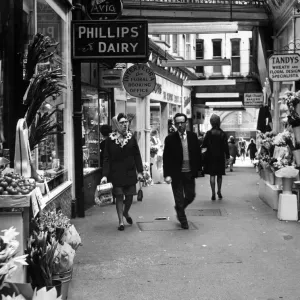 Vintage Print: Newport Shopping Arcade, 17th May 1967