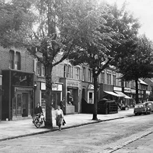 The shops on Allandale Road, Leicester. 30th June 1961