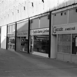 Shops at Butts Centre in Reading, Berkshire. 28th January 1978 Shops at Butts Centre in Reading, Berkshire. 28th January 1978