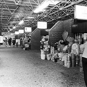 Shops and stalls at Cannon Park shopping centre, Coventry. 20th November 1984