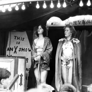 One of the shows at the Hoppings fair, held on the Town Moor in Newcastle upon Tyne One of the shows at the Hoppings fair, held on the Town Moor in Newcastle upon Tyne