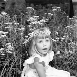 Siblings, Helen (3) and Paul Burrows (9) from Waterloo, London