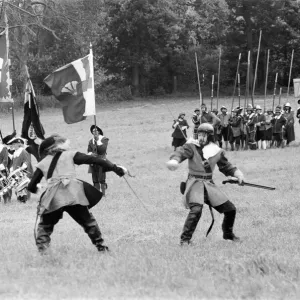 The Siege of Reading, 1643, Tilehurst. English Civil War, re-enactment
