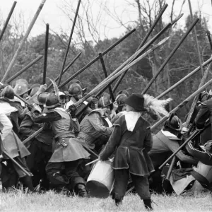 The Siege of Reading, 1643, Tilehurst. English Civil War, re-enactment