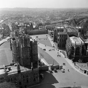 Sightseeing at Windsor Castle. 18th May 1955