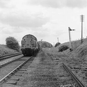 Signal on Castle Eden Village Railway Line in County Durham, England