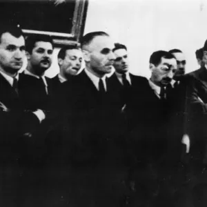Signing the Armistice between the Soviet Union, United States of America Signing the Armistice between the Soviet Union, United States of America