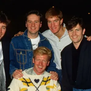 Simple Minds Meet Scotland Football Players Print April 1989