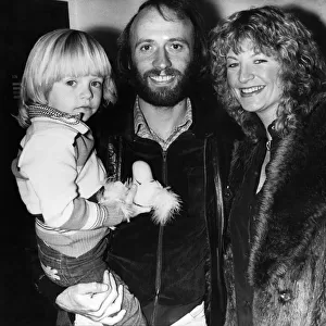 Singer with the Bee Gees pop group Maurice Gibb pictured with his wife Yvonne