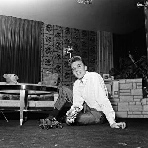 Singer Billy Fury at home. 27th January 1963