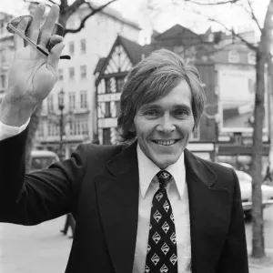 Black and white print of Billy Fury in London, 21st March 1979