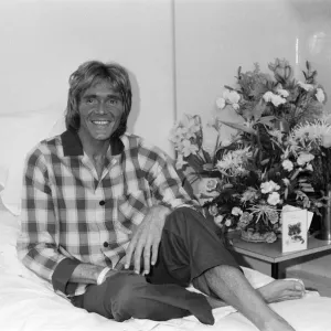 Print of Billy Fury in hospital recovery