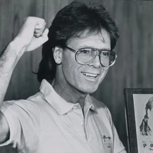 Singer Cliff Richard (47) Print, 9th July 1988