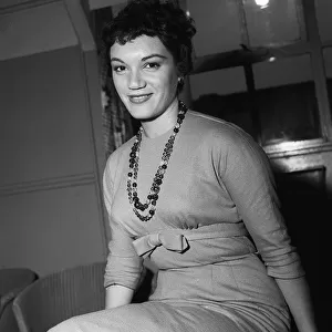 Singer Connie Francis at London Airport. 14th August 1958
