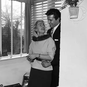 Dorothy Squires Print at Home in Bexley, Kent 1958 Dorothy Squires Print at Home in Bexley, Kent 1958