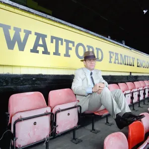 Singer Elton John is back at Watford promising to do what he can to lift the Second
