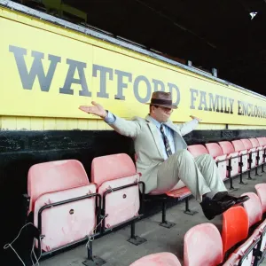 Singer Elton John is back at Watford promising to do what he can to lift the Second