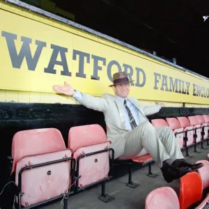 Singer Elton John is back at Watford promising to do what he can to lift the Second