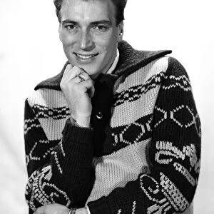 Singer Frank Ifield seen here posing for the Reveille newspaper for a fashion feature