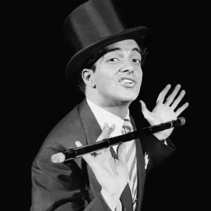Frankie Vaughan Print: Top Hat and Cane Performance 1958 Frankie Vaughan Print: Top Hat and Cane Performance 1958