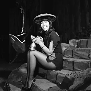 Singer Helen Shapiro, pictured behind the scenes at the theatre in one of her costumes
