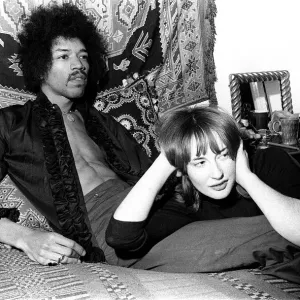 Jimi Hendrix in Mayfair Flat 1969 Print Jimi Hendrix in Mayfair Flat 1969 Print